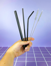 Load image into Gallery viewer, Metal Drinking Straws