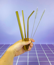 Load image into Gallery viewer, Metal Drinking Straws
