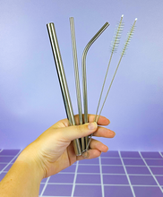 Load image into Gallery viewer, Metal Drinking Straws