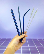 Load image into Gallery viewer, Metal Drinking Straws
